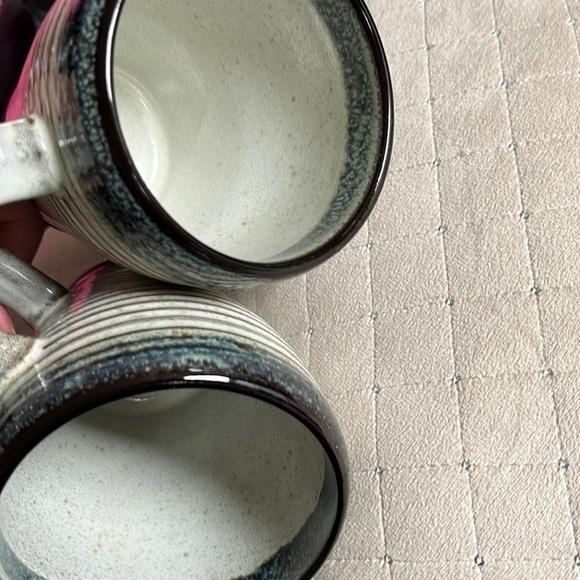 Elite by Gibson ribbed and glazed tapered stoneware mugs. - Picture 9 of 9